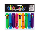 12PK SHUTTLE PENS 10 COLOUR